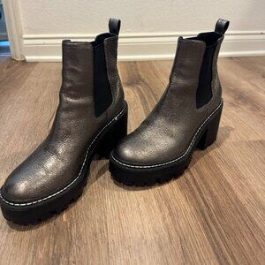KENDALL + KYLIE Jett Chelsea Platform Booties, Pewter Multi, 7